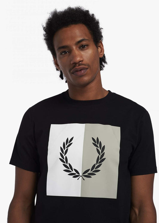 Fred Perry t-shirt with print black