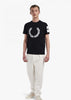 Fred Perry T-shirts  Badge detail t-shirt - black 