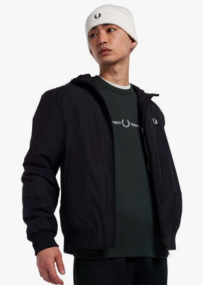 Fred Perry Truien  Embroidered sweatshirt - night green 