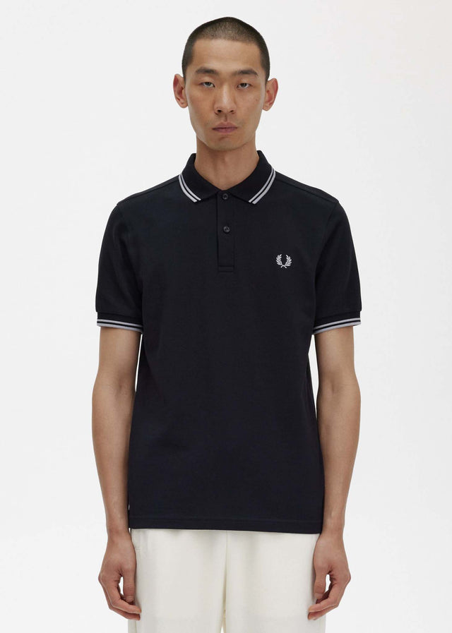 Fred Perry Polos  Back graphic polo shirt - black 