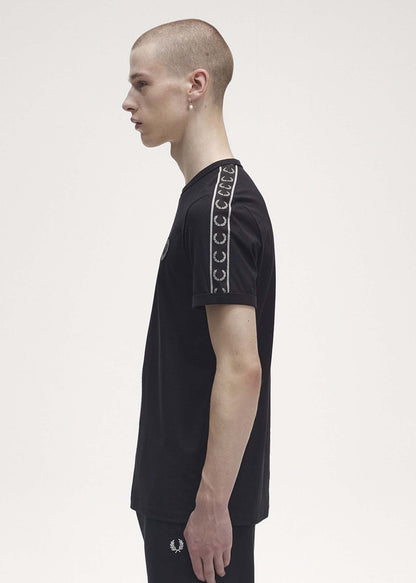 Fred Perry T-shirts  Reflective detail ringer tee - black reflective 