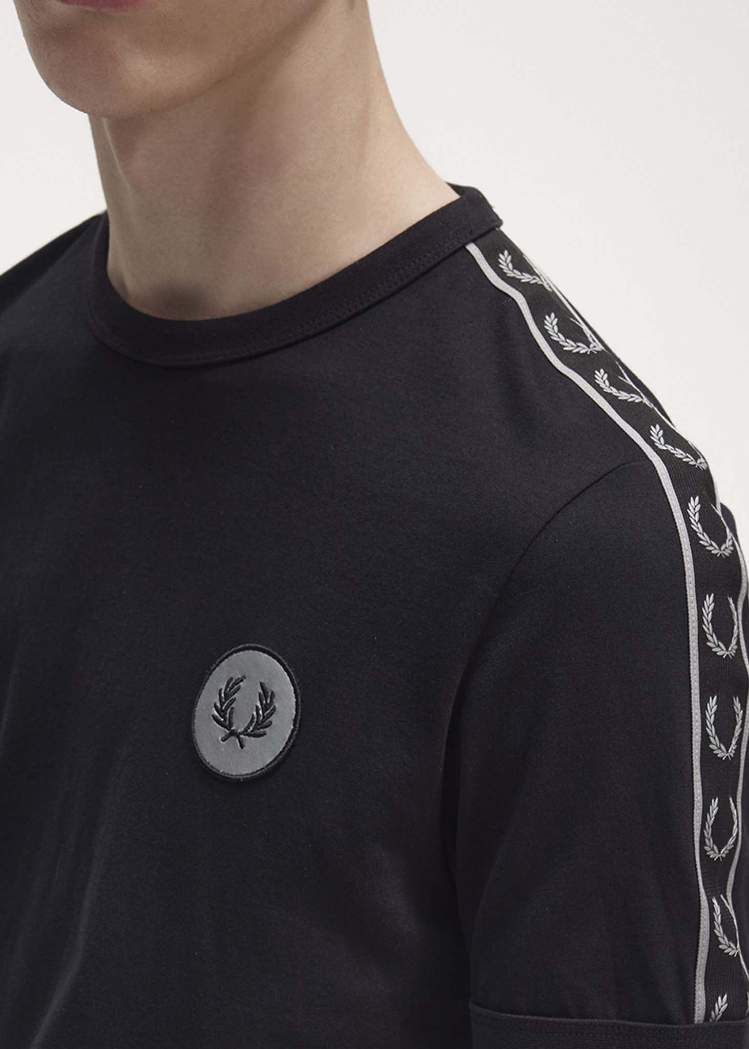 fred perry reflective ringer tee