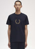 Fred Perry T-shirts  Laurel wreath graphic t-shirt - navy 