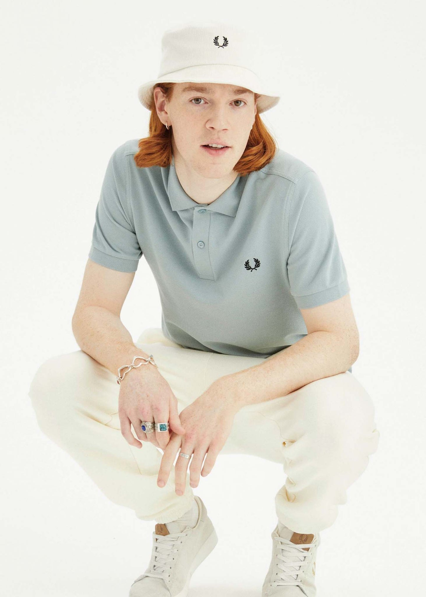 Fred Perry polo silver blue