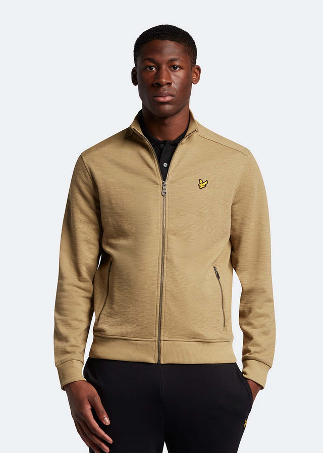 Lyle & Scott Cardigans  Slub track top - seaweed 