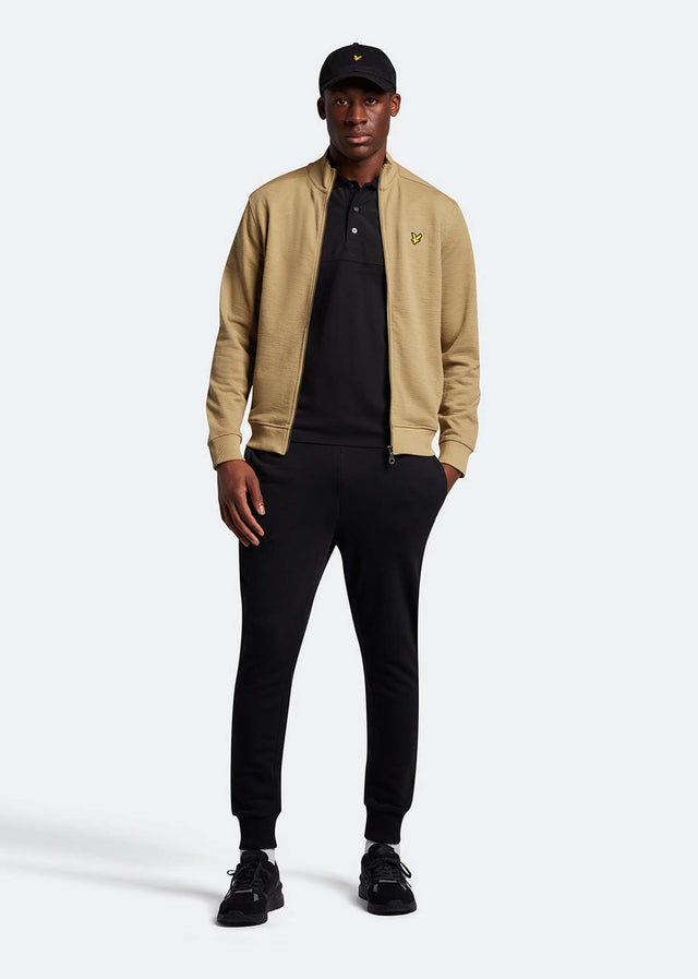 Lyle & Scott Cardigans  Slub track top - seaweed 