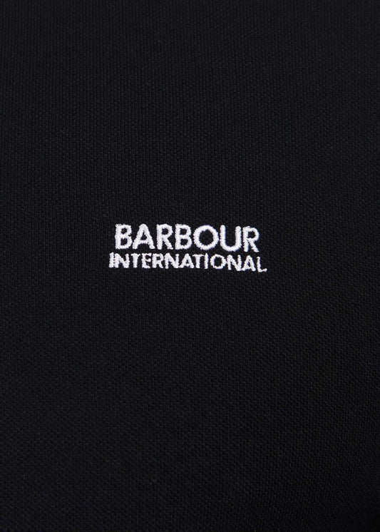 Barbour International half zip sweater black