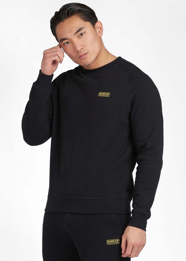 Barbour International Sweaters  Essential crew neck sweat - black 