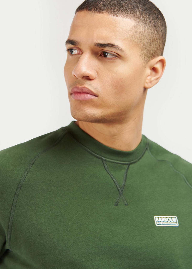 Barbour International Sweaters  Essential crew neck sweat - kombu green 