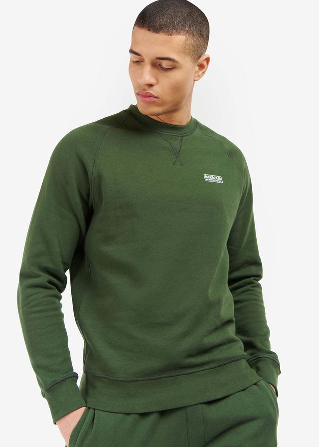 Barbour International Sweaters  Essential crew neck sweat - kombu green 