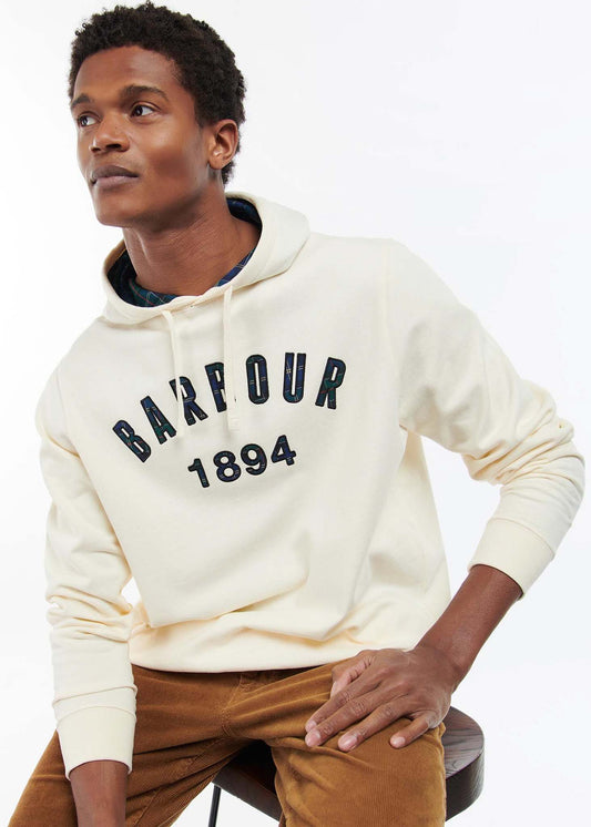 Barbour hoodie neutral off-white beige