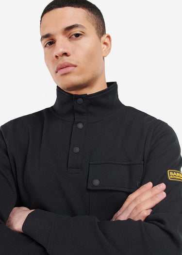 Barbour International Truien  Lever funnel sweat - black 