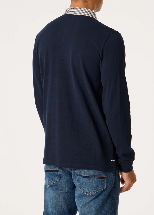 Weekend Offender Long Sleeve Polos  Tavarez - navy 