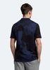 Lyle & Scott Polo's  Erosion print polo shirt - navy 