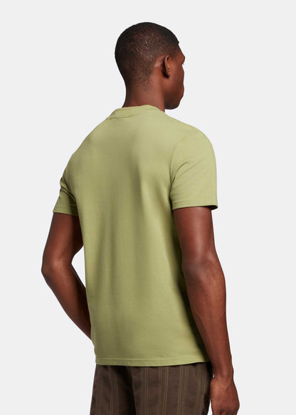 Lyle & Scott T-shirts  Crest tipped t-shirt - seaweed 