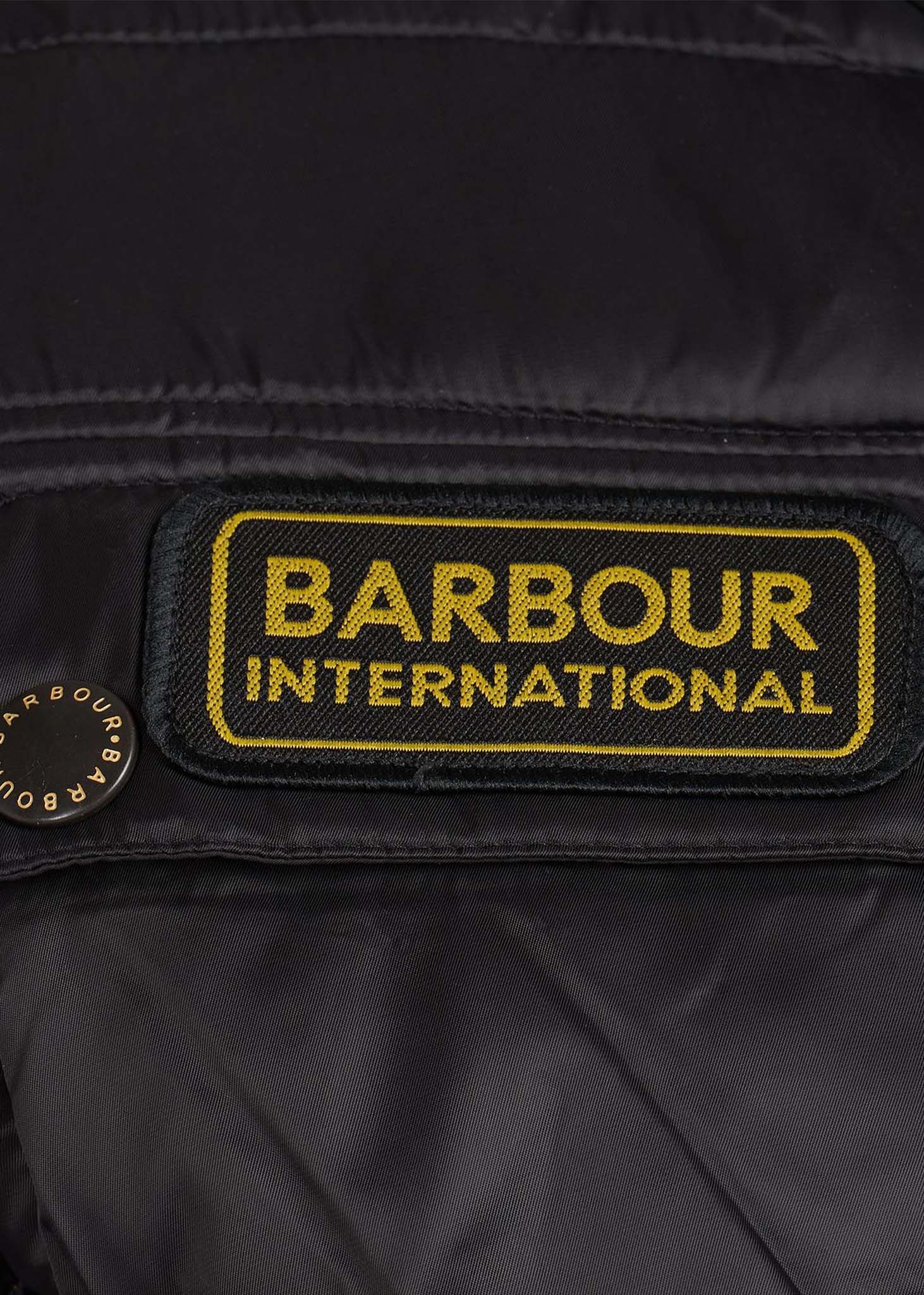 barbour international jas zwart