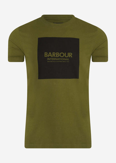 Barbour International T-shirts  Block tee - vintage green 