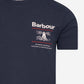 barbour t-shirt navy 