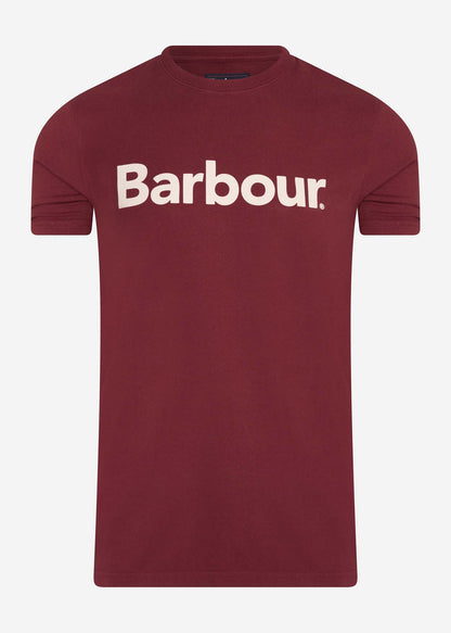 Barbour T-shirts  Logo tee - ruby 