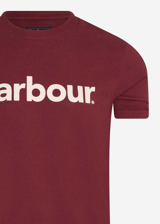 Barbour T-shirts  Logo tee - ruby 