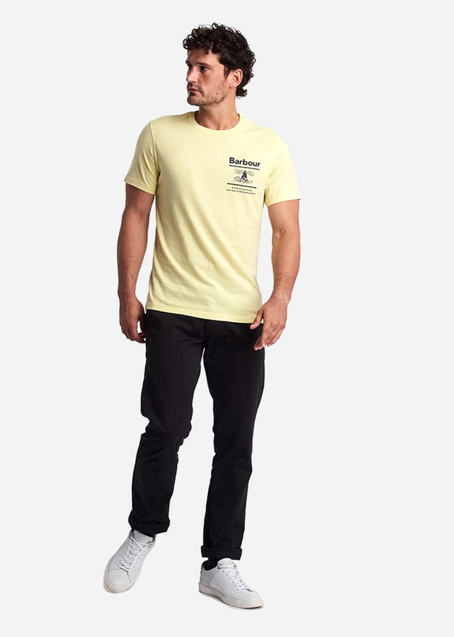 barbour t-shirt lemon