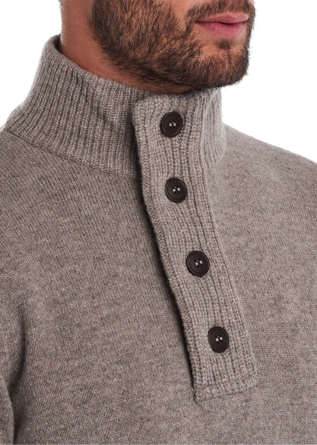 Barbour Sweaters  Patch half zip - stone 