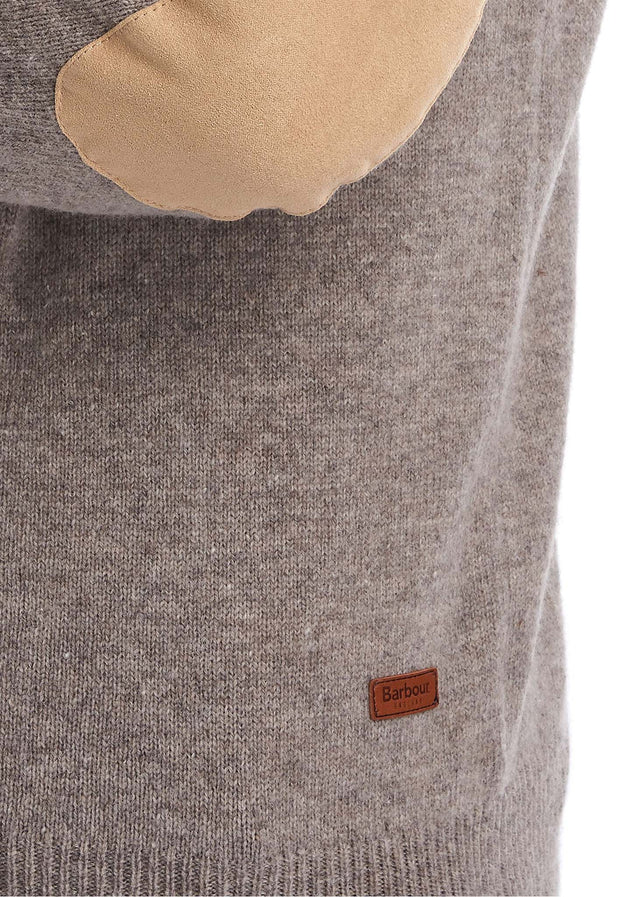 Barbour Sweaters  Patch half zip - stone 