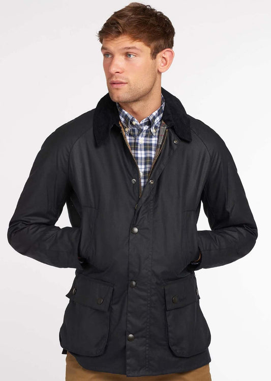 Ashby wax jacket - navy - Barbour