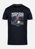 Weekend Offender T-shirts  Bovver - navy 