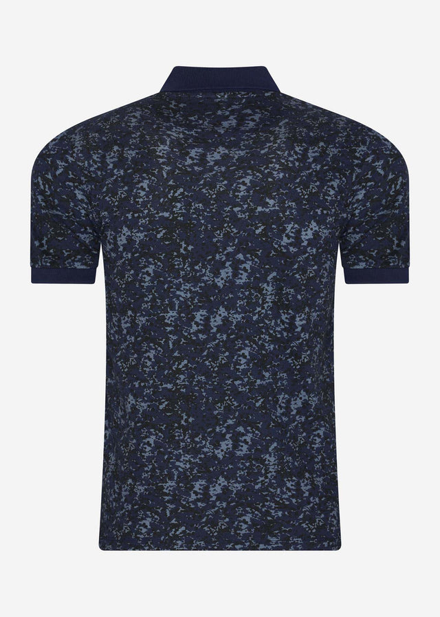 Lyle & Scott Polos  Earth camo polo shirt - dark navy 
