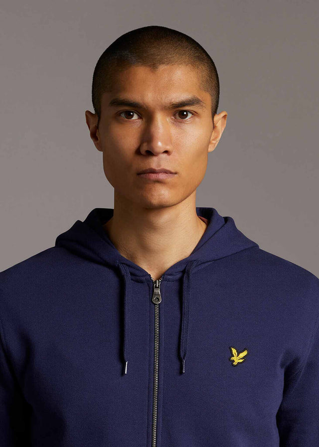 Lyle & Scott Cardigans  Zip through hoodie - navy 