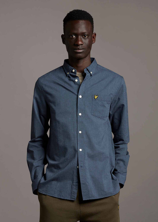 Lyle & Scott Shirts  Oxford shirt - slate blue 