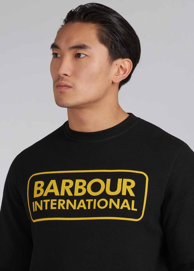 Barbour International Sweaters  Large logo sweat - black 