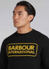 Barbour International Truien  Large logo sweat - black 