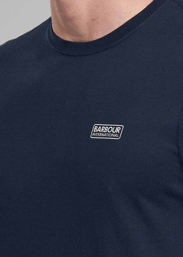 Barbour International T-shirts  Essential small logo tee - navy 