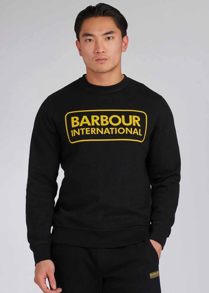 Barbour International Truien  Large logo sweat - black 