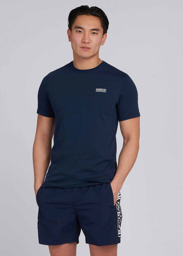 Barbour International T-shirts  Essential small logo tee - navy 