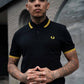 Twin tipped aw polo - black / new yellow