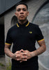 Fred Perry Polo's  Twin tipped aw polo - black / new yellow 