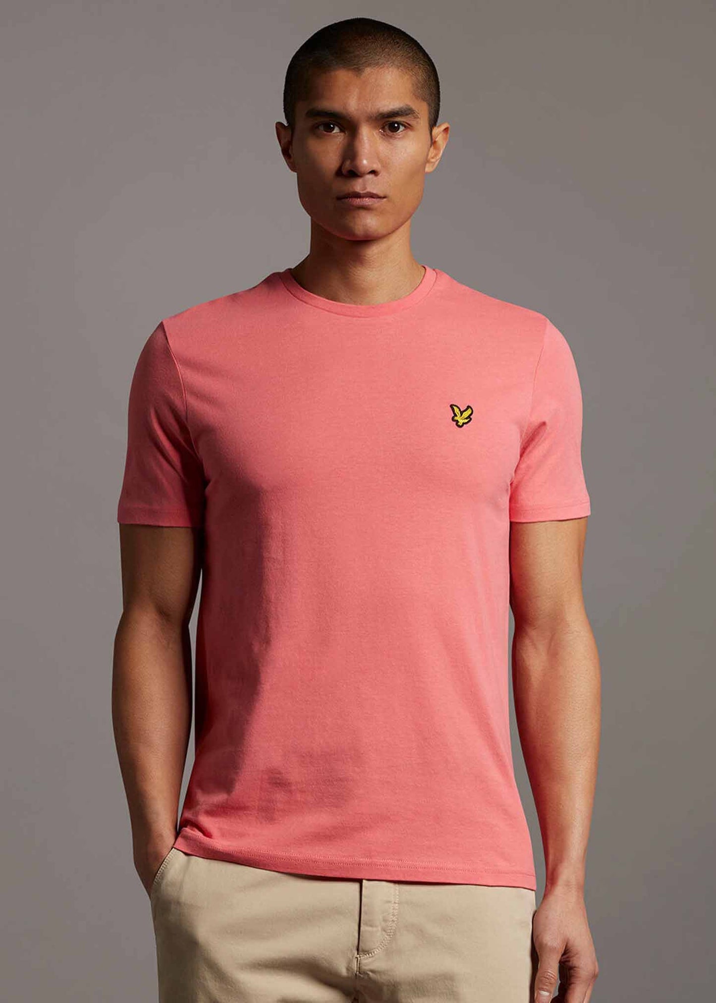 Plain t-shirt - punch pink
