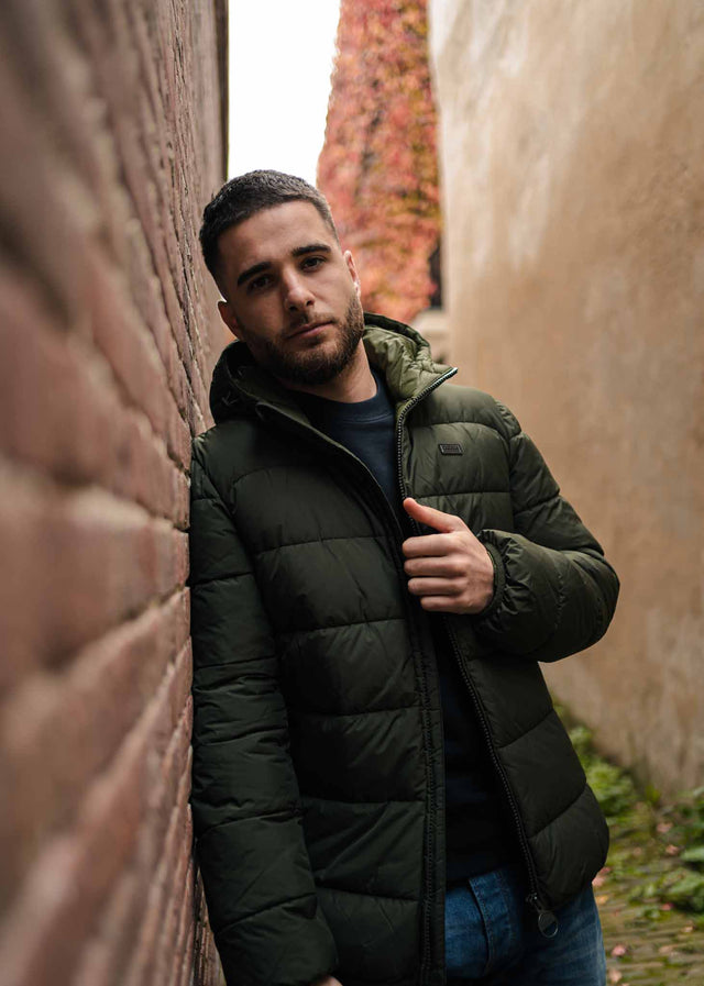 Barbour International Jackets  Court quilt - sage 