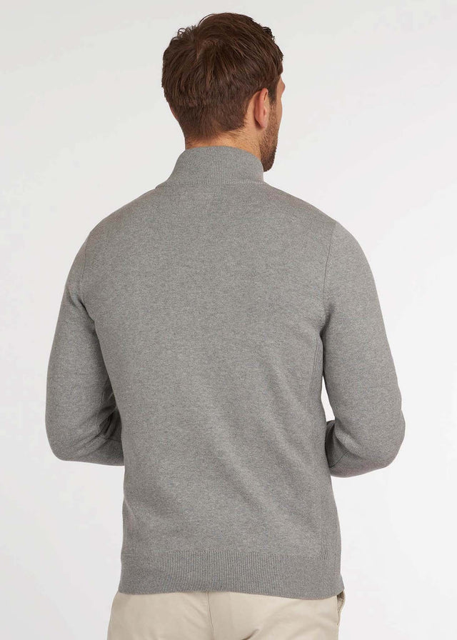 Barbour Sweaters  Cotton half zip - grey marl 