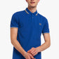 Twin tipped fred perry shirt - mid blue