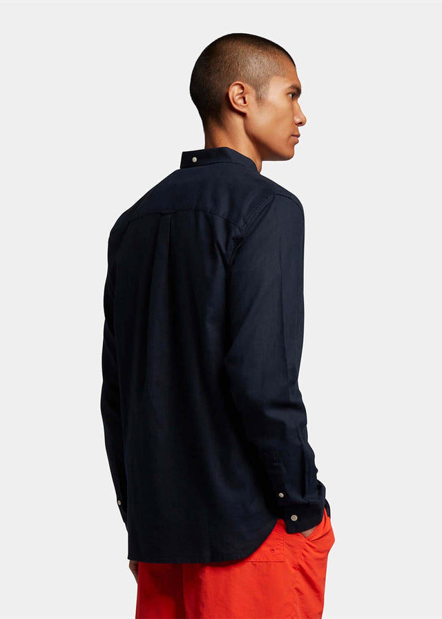 Lyle & Scott Shirts  Cotton linen shirt - dark navy 