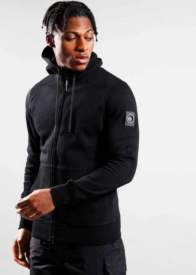 Marshall Artist Cardigans  Siren full zip hood - black 
