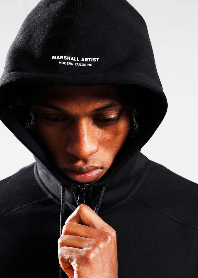 Marshall Artist Cardigans  Siren full zip hood - black 