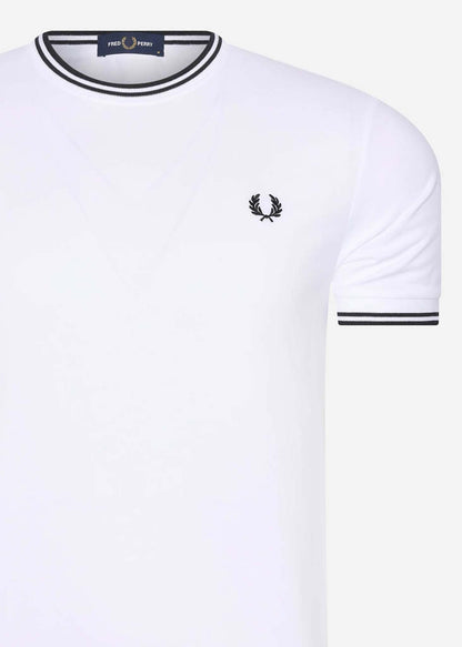 Fred Perry T-shirts  Twin tipped t-shirt - white 