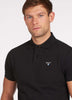 Barbour Polo's  Barbour tartan pique polo - black 