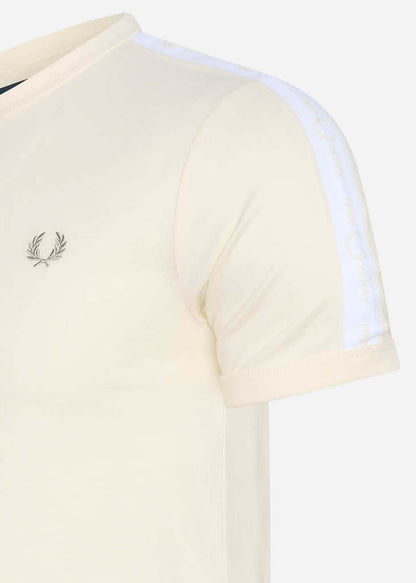 Fred Perry T-shirts  Tonal tape ringer t-shirt - ecru 