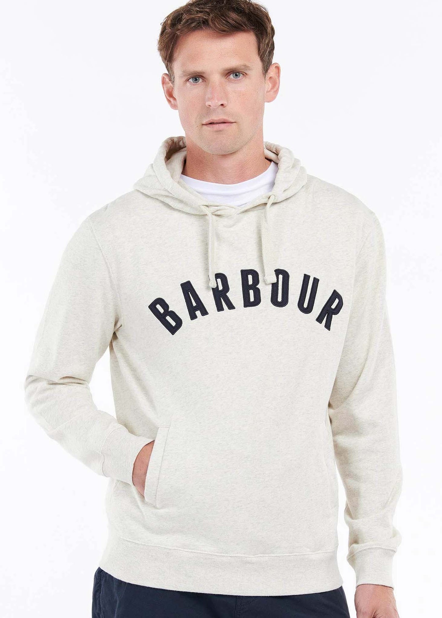 Acton hoodie - ecru marl - Barbour